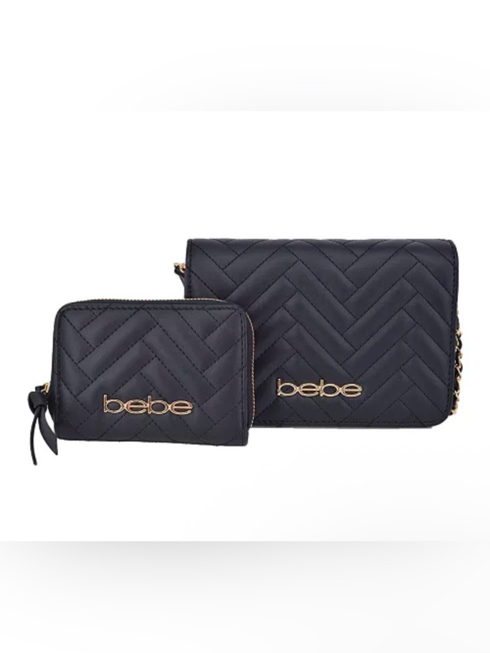 NEW! Bebe✨ Sophia Mini Crossbody with Wallet NWT Black